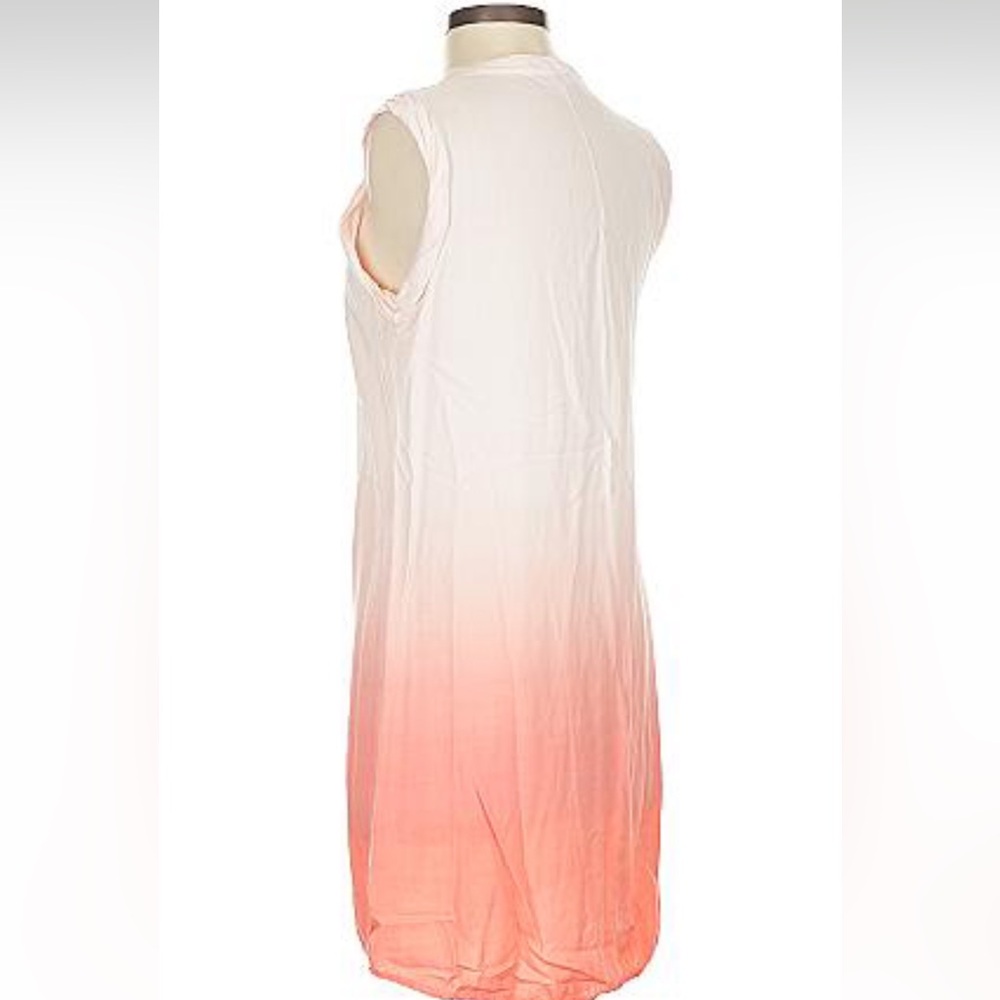 Splendid White to Coral Ombre Mini Dress - Picture 4 of 9